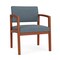 Lesro Lenox Wood Wide Guest Chair Wood Frame, Cherry, RF Serene Upholstery LW1201 - alternate 1